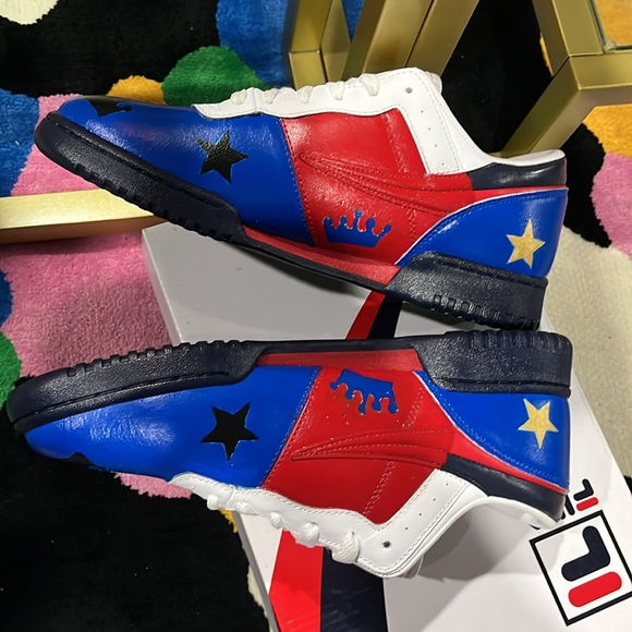 Brand new shoes for men custom made very comfy for everyday red blue and white - Picture 3 of 9